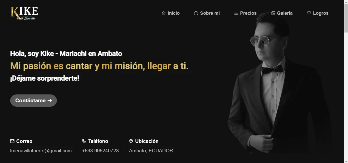 KikeVillafuerte - Diseño Web por Quantum Soft